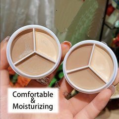 3 Concealer Palette Full Coverage Corrector Dark Circles Moisturizing