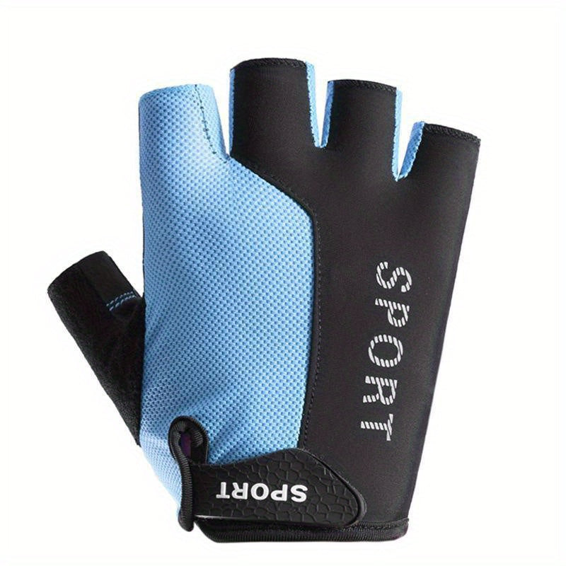 Breathable Half Finger Fitness Gloves for Men and Women - Non Slip