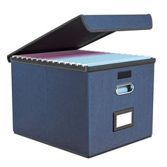 Filing Storage Boxes w/ Plastic Slide for Letter Legal File Folder