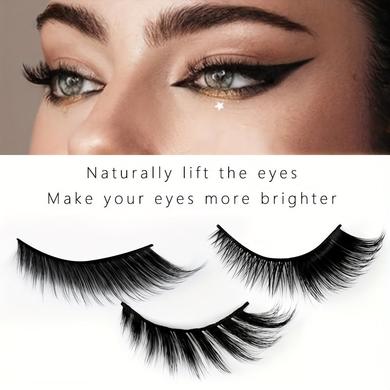 5 Pairs Faux Mink Fox Eye Cat Eye Lashes