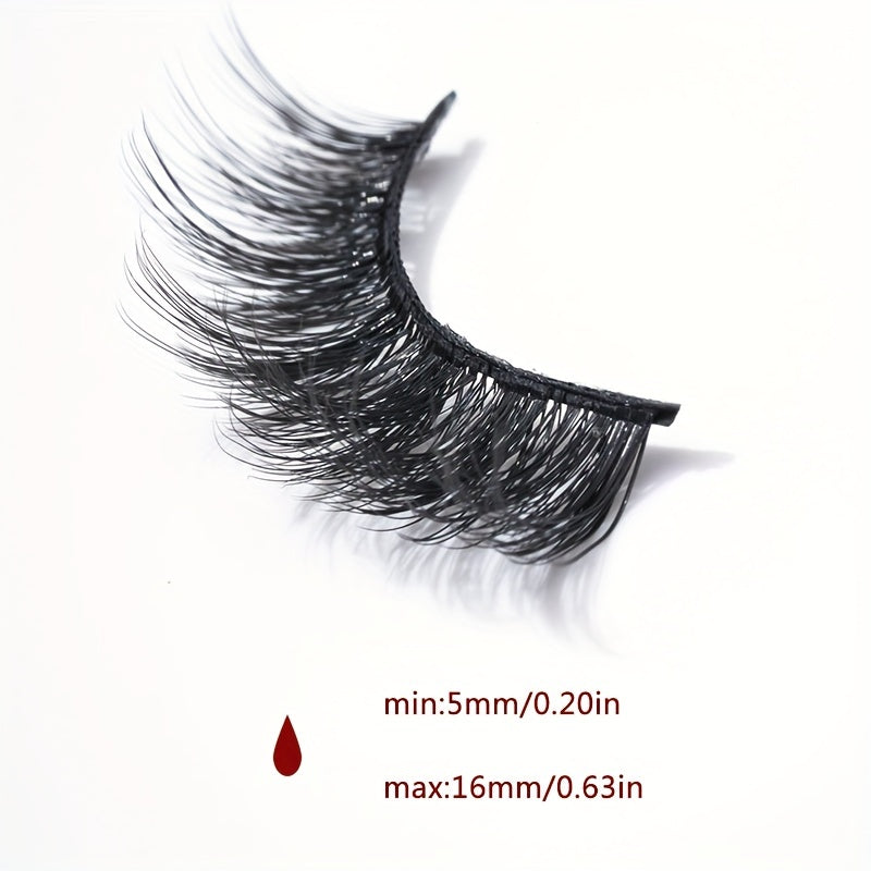 10 Pairs Fluffy Wispy Curly Eyelashes 5 16mm Natural Volume False Lashes