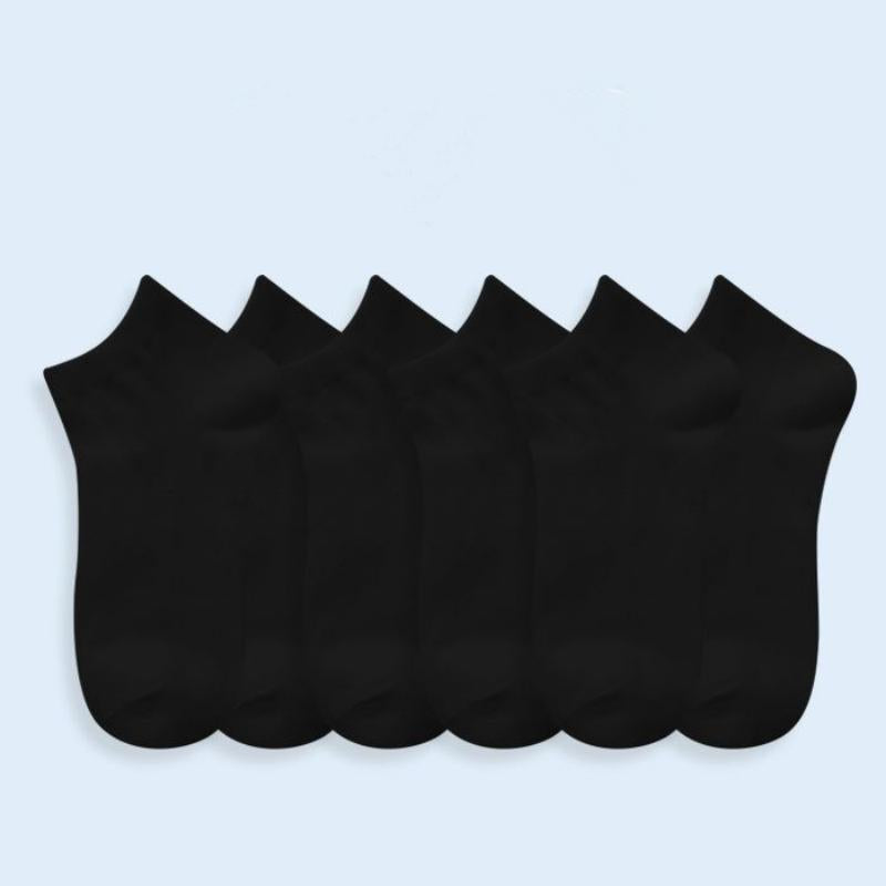 6 Pairs Soft Cotton Blend Ankle Socks for Women