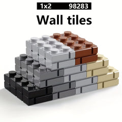 120pc 1x2 Wall Brick Building Blocks Military Fence