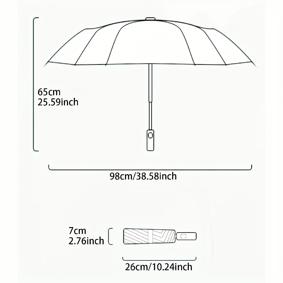 Floral Princess Girls Women's UV Protection Compact Umbrella