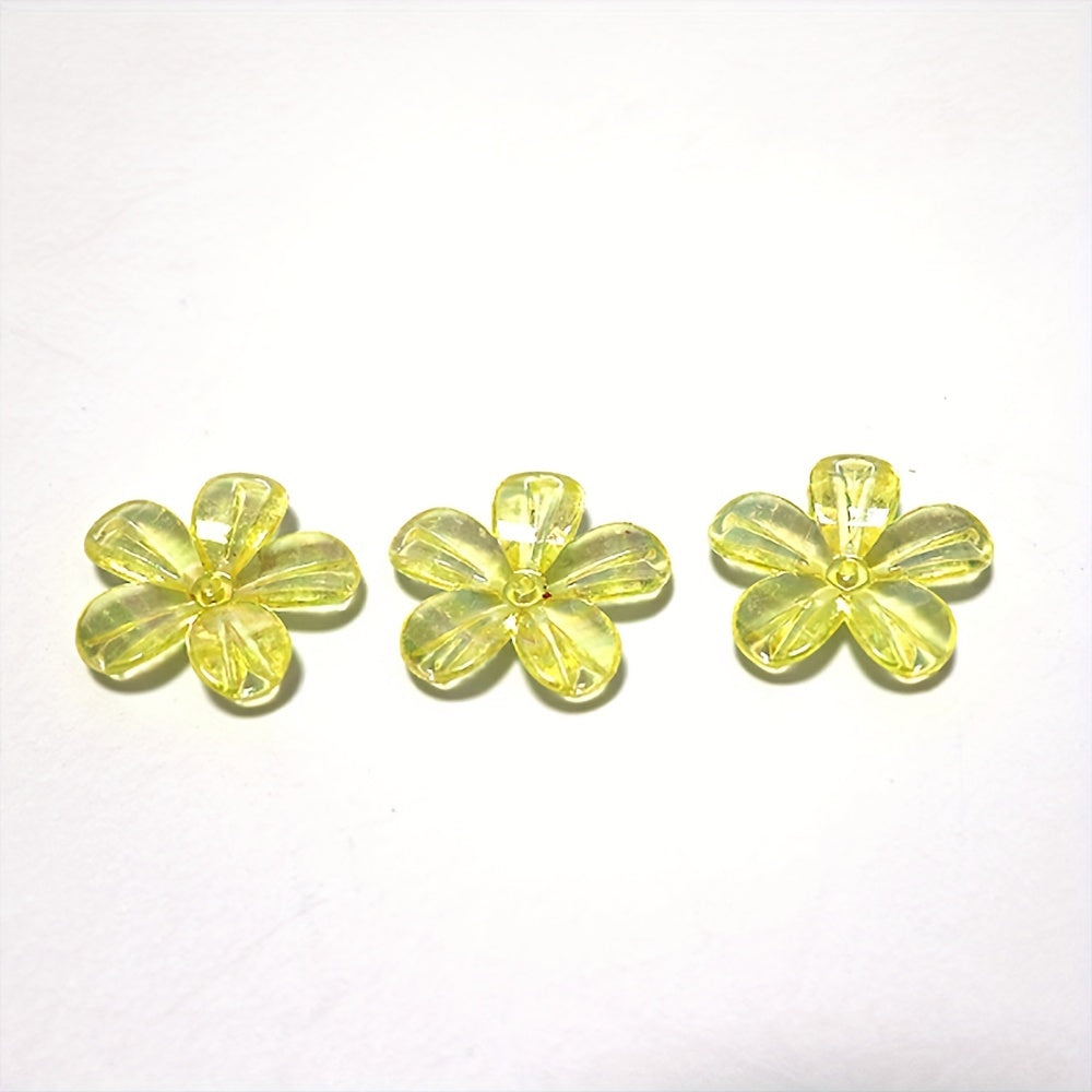 Colorful Flower Petal Jewelry Making Kit - 15pcs