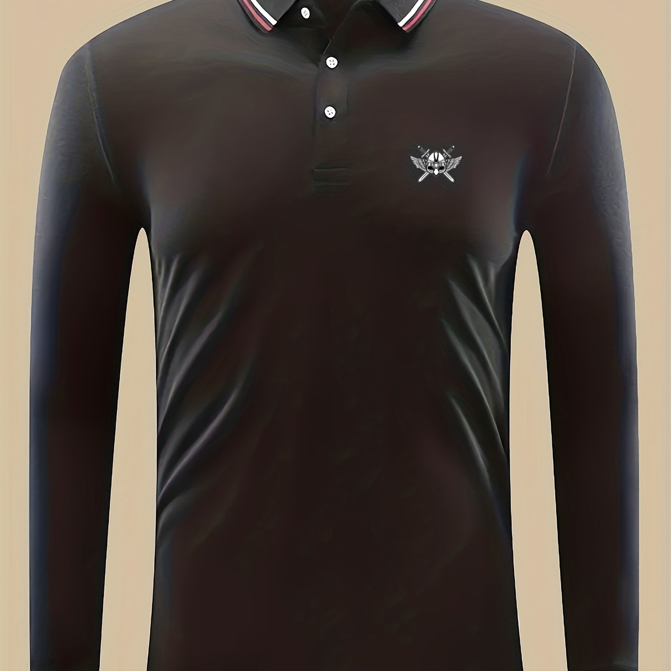 Men's Lightweight Long Sleeve Polo Shirt