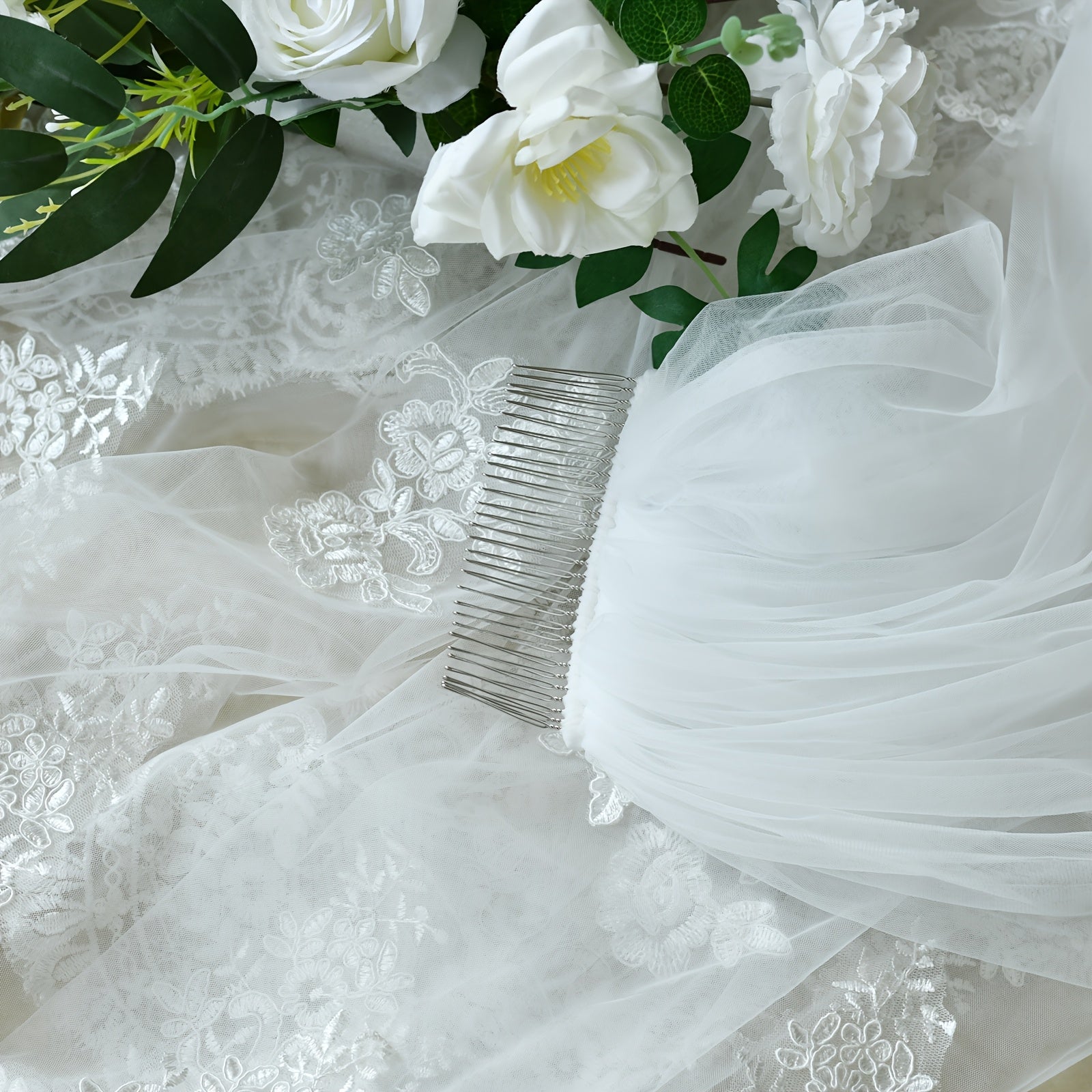 Bridal Veil Wedding Veil with Cathedral Train Nylon V293