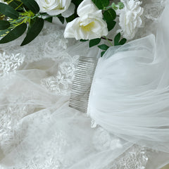 Bridal Veil Wedding Veil with Cathedral Train Nylon V293
