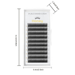 Natural Matte PBT Eyelash Extensions Soft Split Tips for Individual Lashes