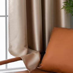 Blackout Curtain Rod Pocket Curtain for Home Decor