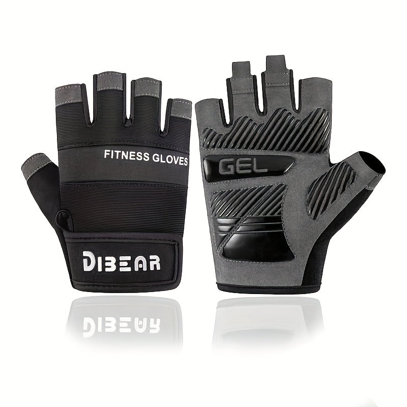 Silicone Protective Non Slip Gym Gloves for Pull Bar & Dumbbell Training