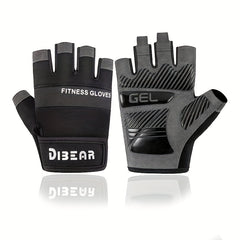 Silicone Protective Non Slip Gym Gloves for Pull Bar & Dumbbell Training