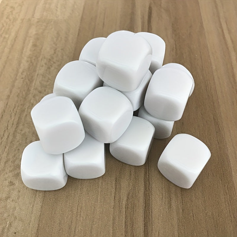 10pcs Smooth Dice For Teaching Table Gaming Blank Role Playing Toys DIY Dice