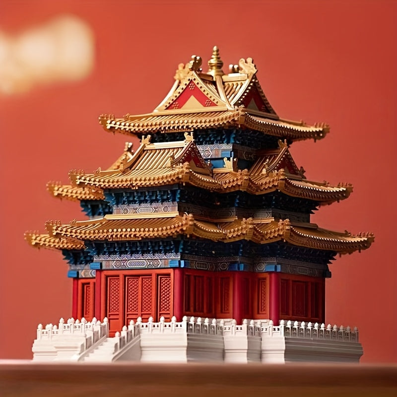 Chinese Style Pagoda Building Set Traditional Architecture