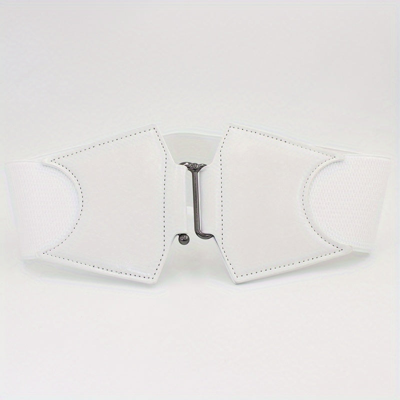 Vintage Wide Elastic Dress Belt Stylish Women Waist Belt Cinch Coat Belts
