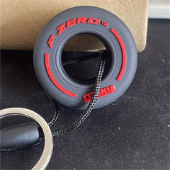 Cartoon Small Tire Keychain Unisex Car Bag Key Ring Pendant