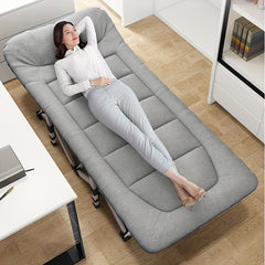 Outdoor Folding Bed Cushioned Folding Bed For Office Nap Camping