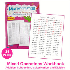 LACHILLY Math Workbook 3 4 Mixed Operations w/ Answers Addition Subtraction Mult