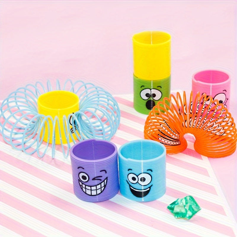 12Pcs Funny Pack Spring Rainbow Magic Coil Toy Mini Spring Bulk Toy