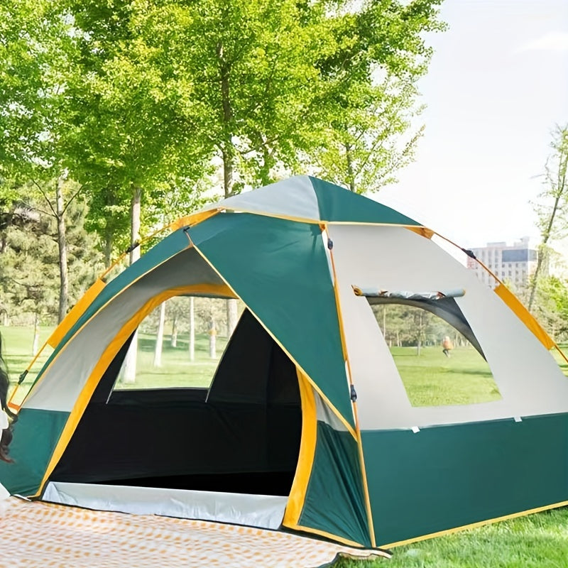 Family Camping Tent Portable Folding Tent for Picnic with Doors and Windows