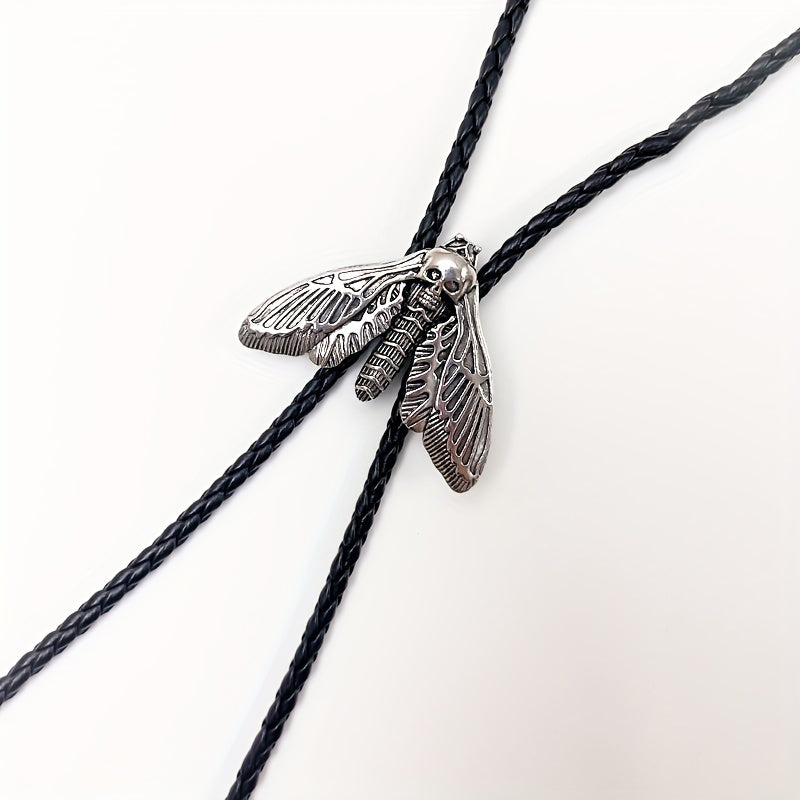 Men's Moth Buckle Tie Retro Western Cowboy Shirt Accessories