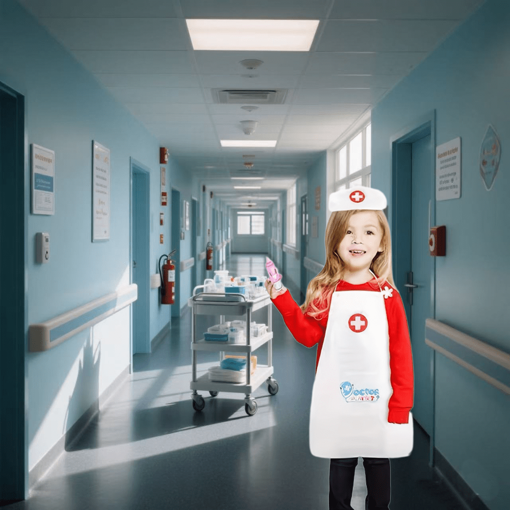 Kids Medical Doctor Role Playing Costume Set