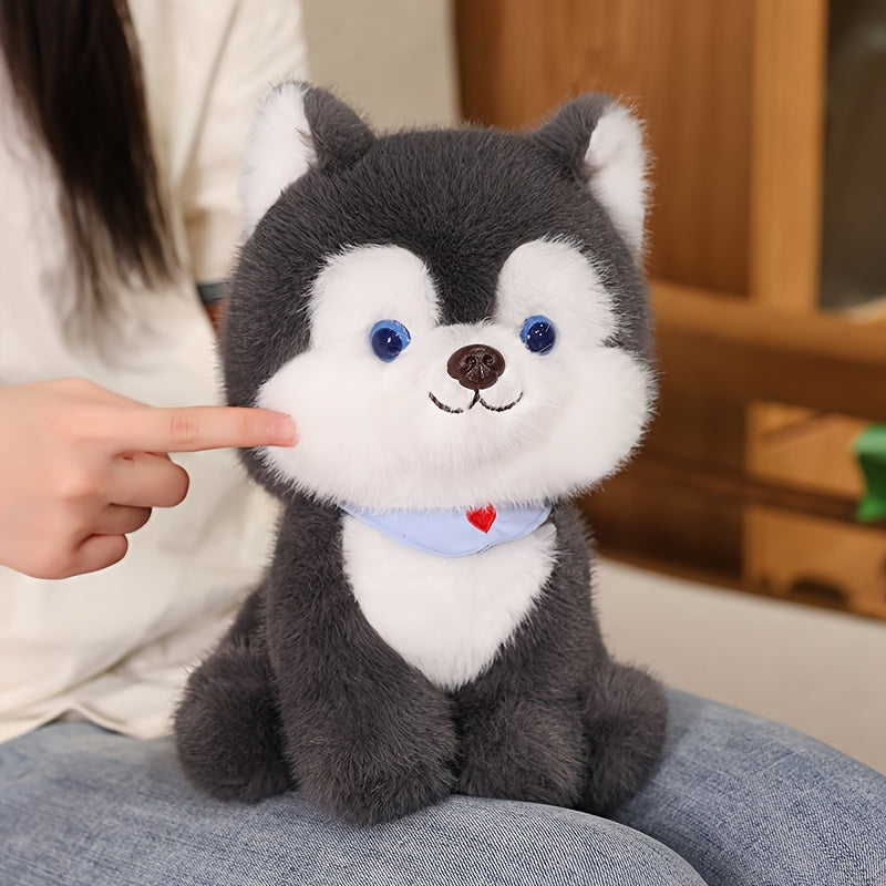 84in Cartoon Husky Dog Plush Toy Soft Stuffed Animal