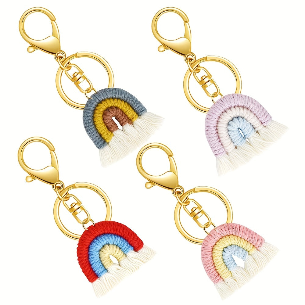 Colorful Rainbow Keychain for Summer Style