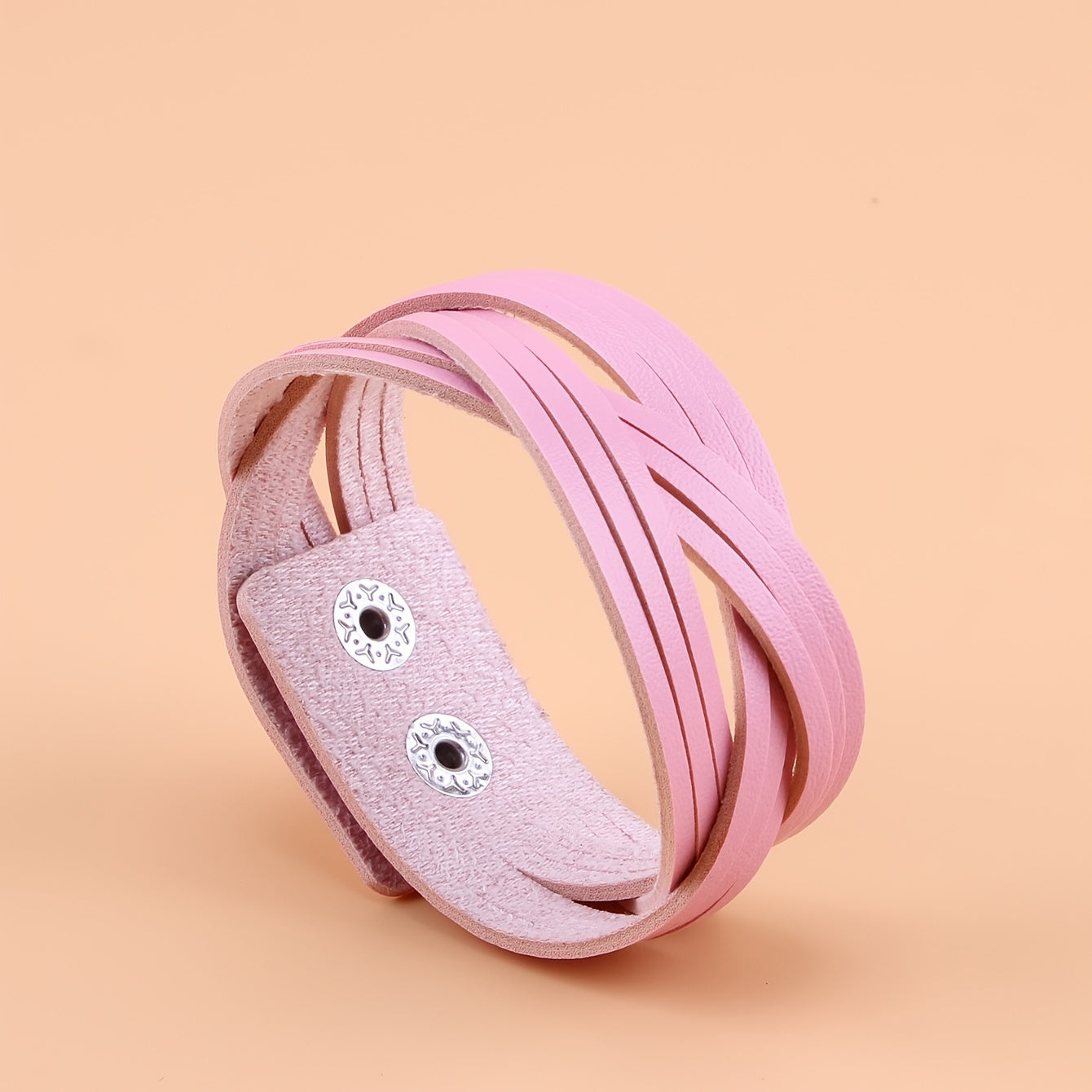 Hip Hop Style PU Leather Bracelet for Party Wear