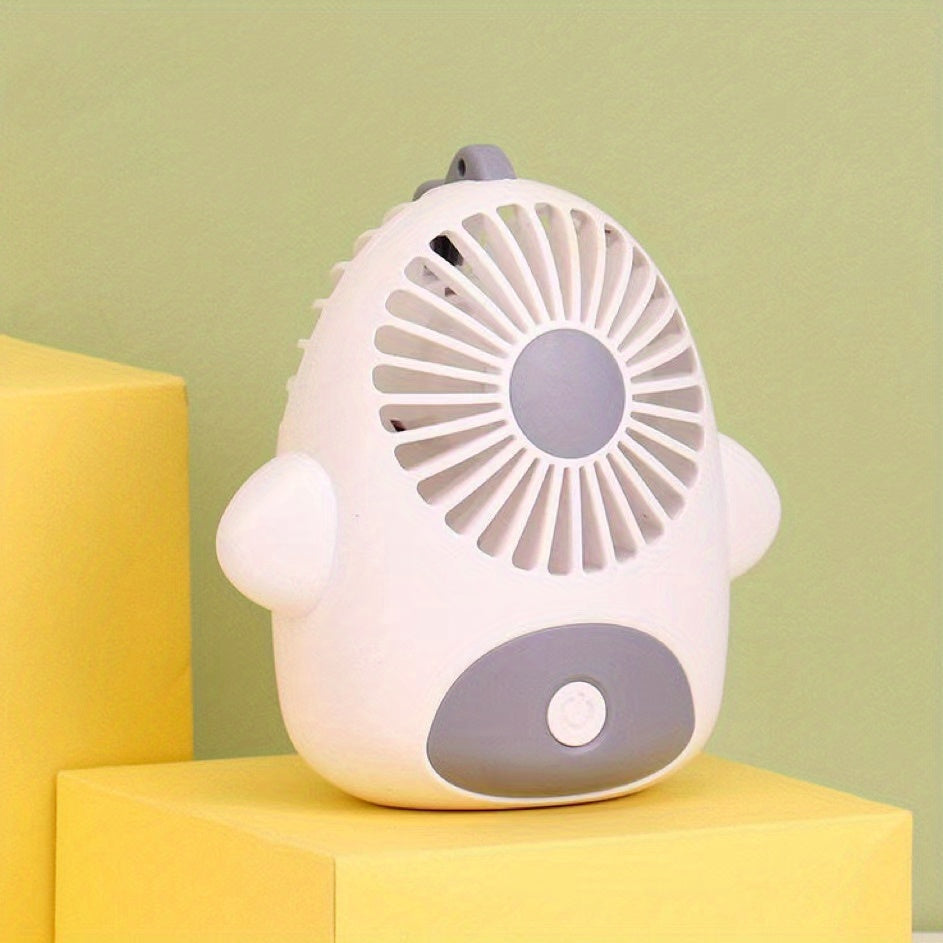 Summer Mini Strong Power Fan Durable Cartoon Handheld Small Fan