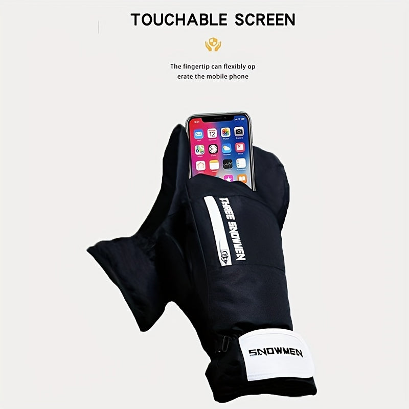 Unisex Winter Skiing Gloves Waterproof Warm Keeping Touch Screen Snowboarding