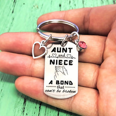 AUNT NIECE NEPHEW A Bond That Can't Be Broken Keychain Gift