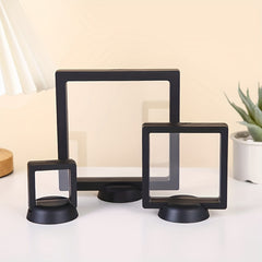 3D Floating Frame Display Holder Stand for Coins and Jewelry