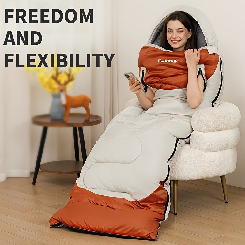 Portable Warm Sleeping Bag for Camping and Office Breaks