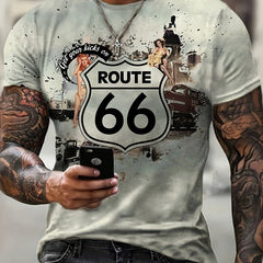 Vintage Graphic Sports T-shirt for Men