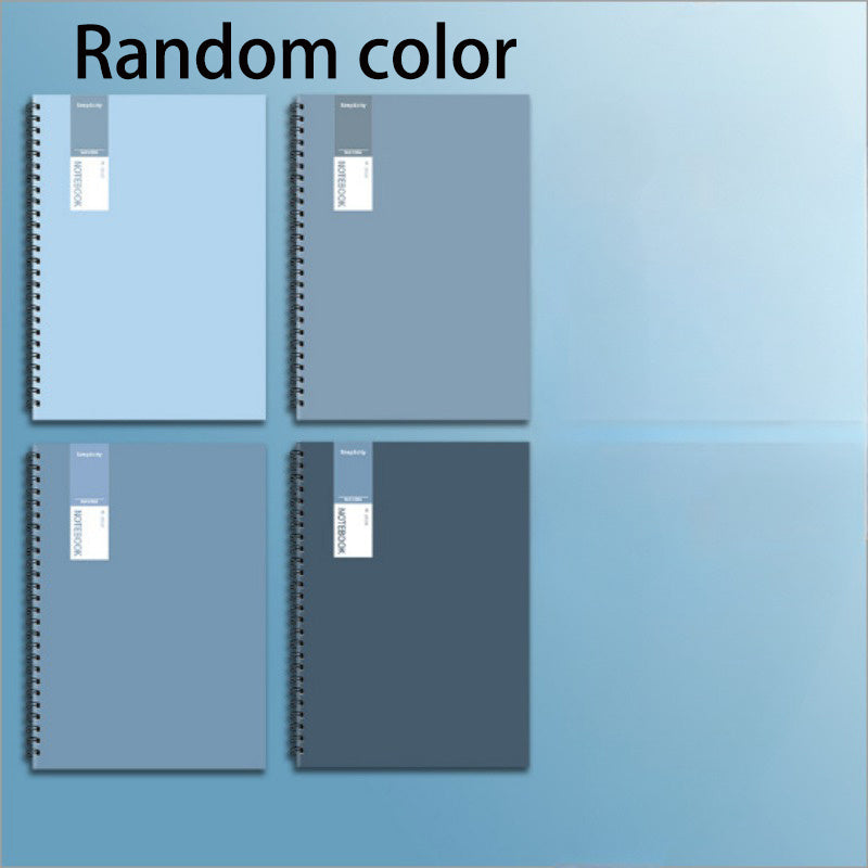 A4 Exam Study Notebook, Coil Thickening Style