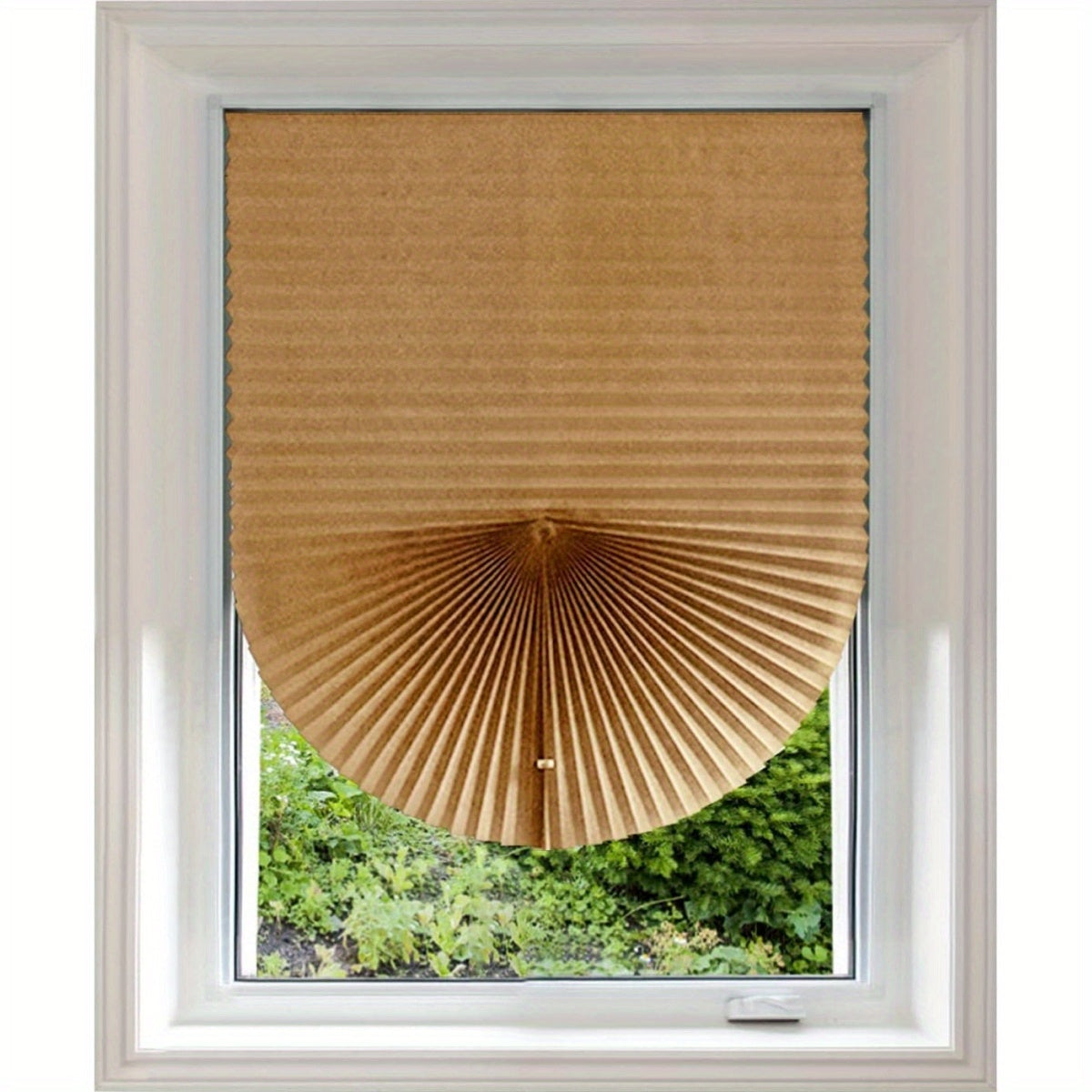 1pc Pleated Fabric Shades No Tools Temporary Window Blinds
