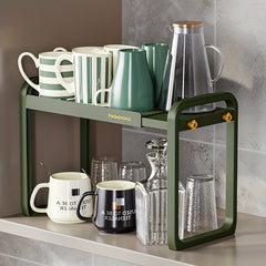 Expandable Cabinet Shelf Organizer Under Sink Bathroom Storage Rack