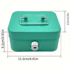 Cash Box With Money Tray And Key Lock Money Organizer