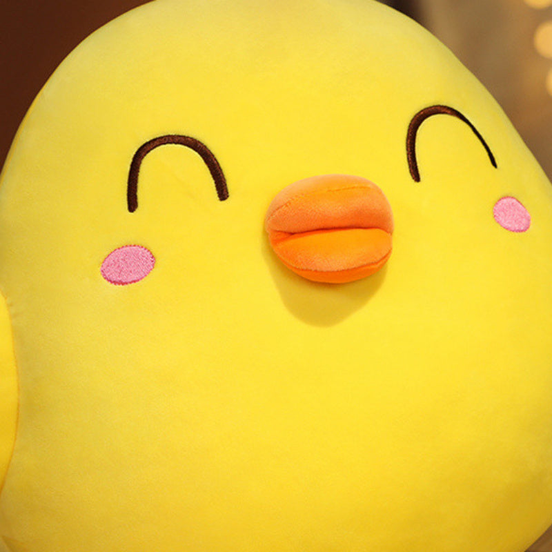 2pcs Yellow Chicken Plush Dolls Cartoon Animal Soft Fabric Perfect Gift