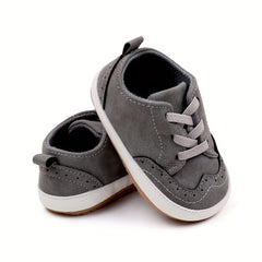 Comfy Non Slip Soft Sole Lace Up Shoes for Babies 0-1 Years