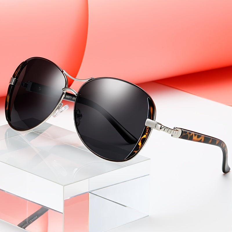 Vintage Ladies Oversized Sunglasses Women Sun Protection Lenses