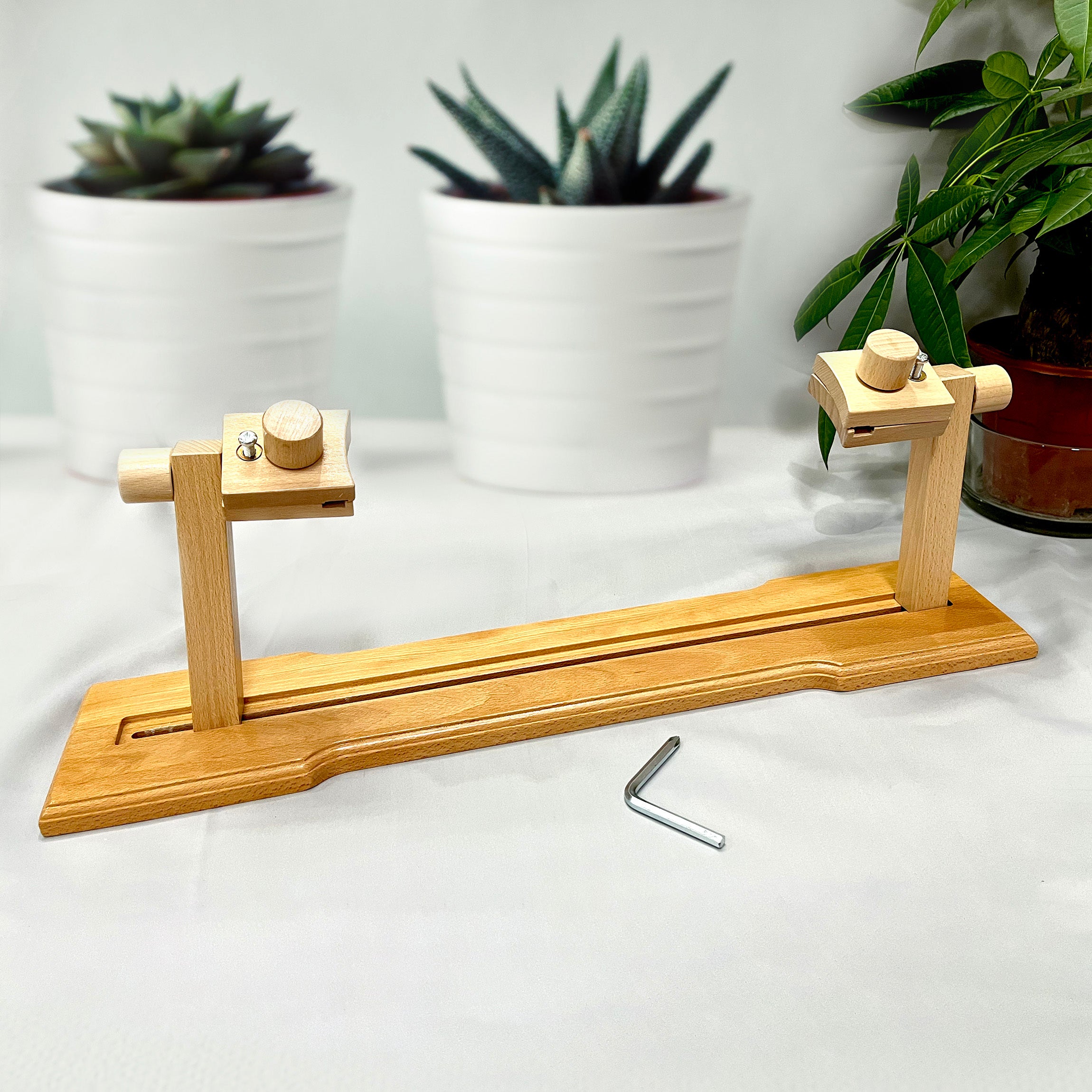Wooden Adjustable Embroidery Stand Multifunction Hoops Holder