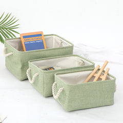 Modern Linen Storage Basket for Books or Toys