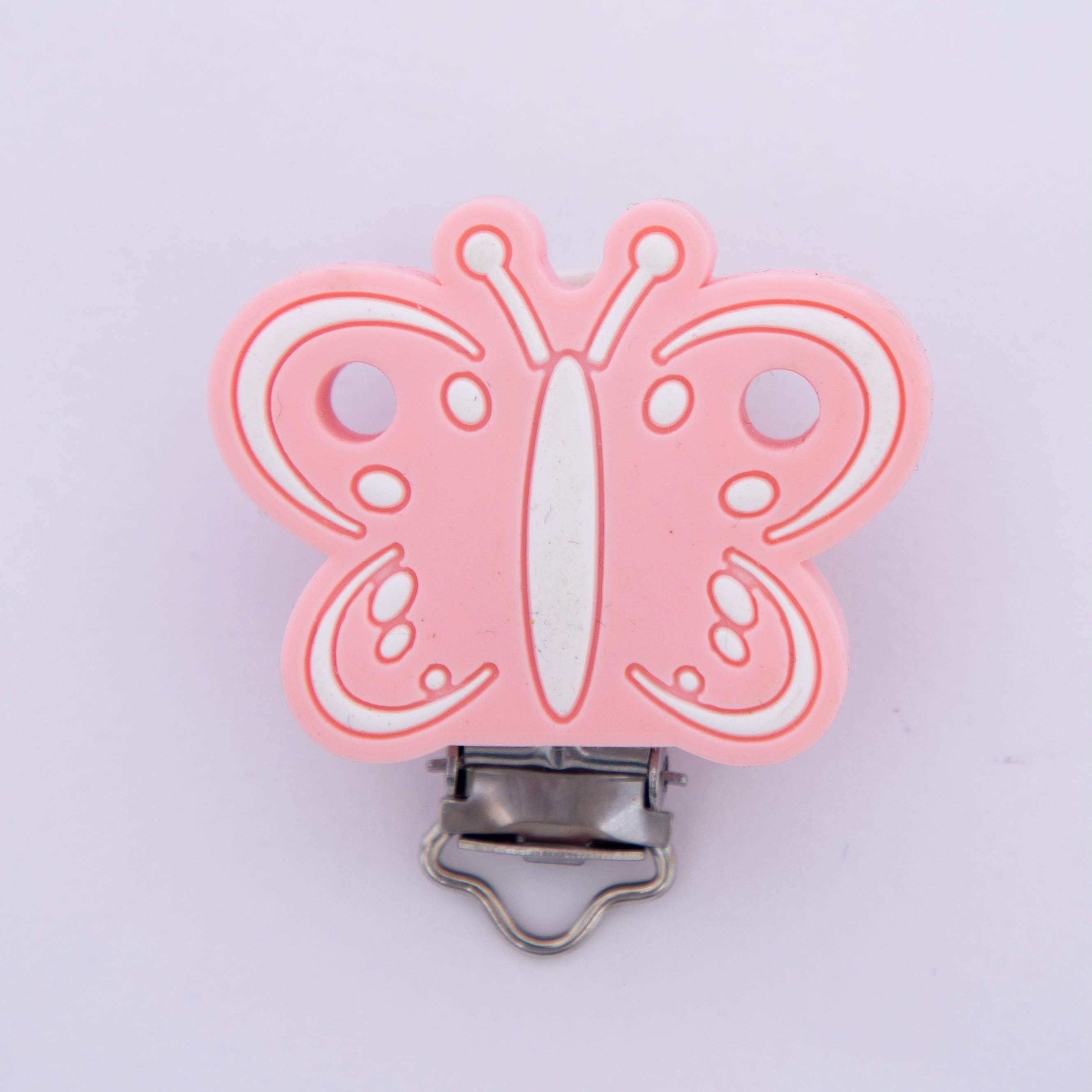 Silicone Butterfly Pacifier Clip
