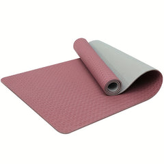 Solid Double Sided Non-Slip Yoga Mat Eco Friendly TPE Pilates Mat
