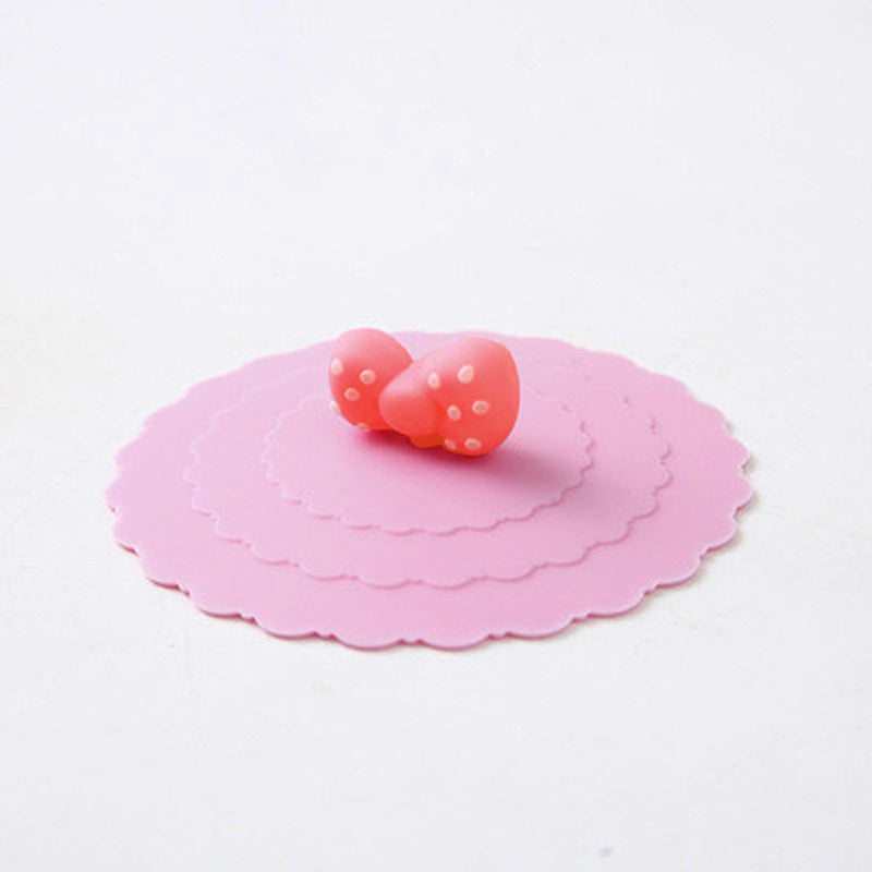 Creative Silicone Cup Cover Leak-proof Dustproof Tea Cup Lid Sealed Bowl Lid