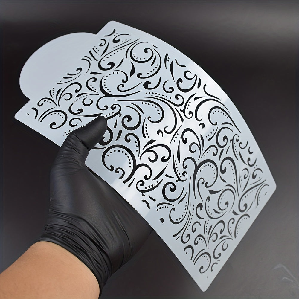 Wave Pattern Cake Stencil 27x14cm Cake Decorating Stencils