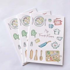 Large Size B5 Blank Recipe Book for 80 Recipes