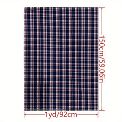 1 Yard Woven Plaid Cotton Plaid for Patchwork DIY Craft Sewing